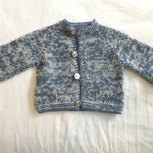 Vintage hand knit baby cardigan